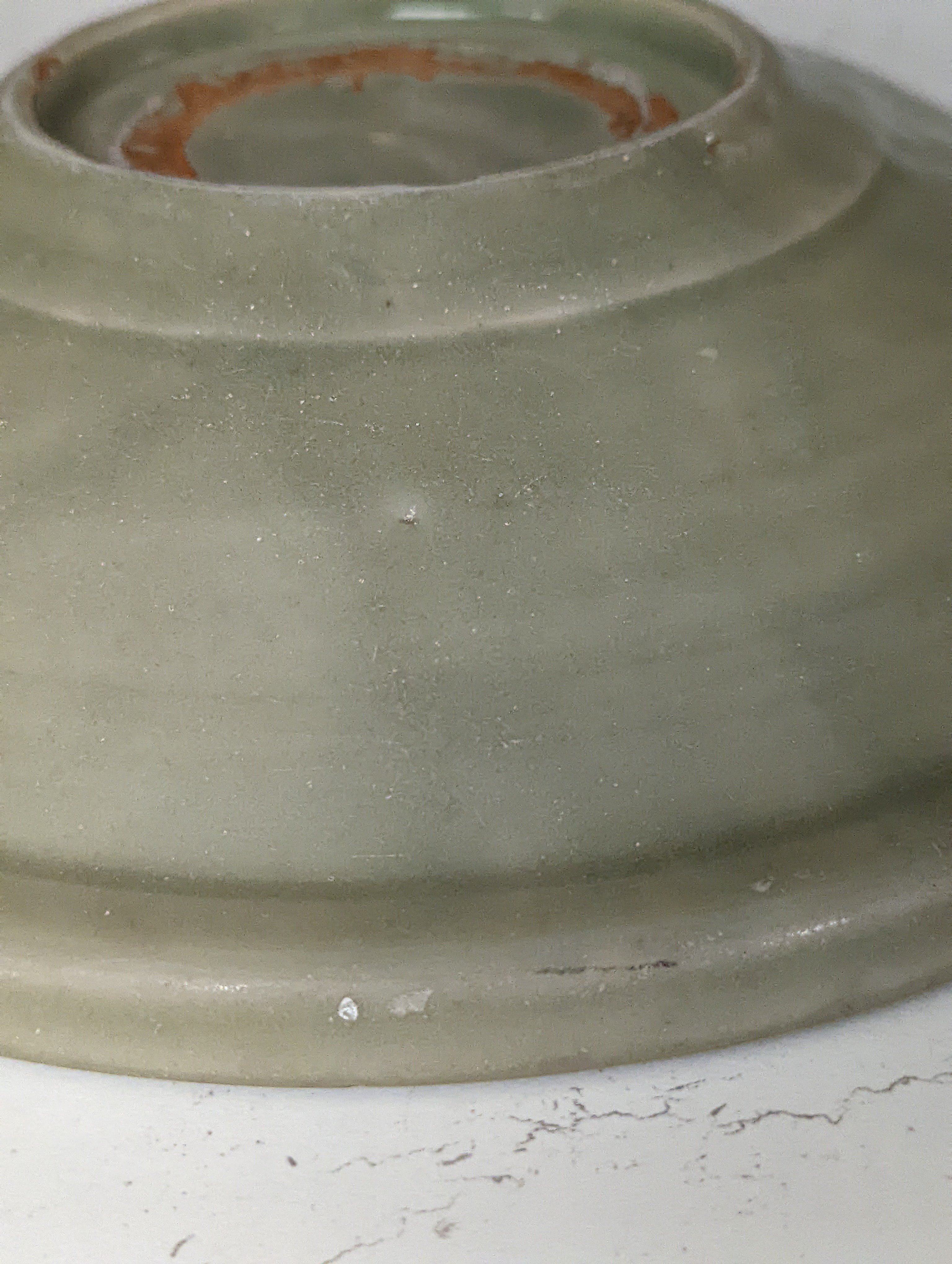 A Chinese Longquan celadon dish, 14th/15th century - 29cm wide